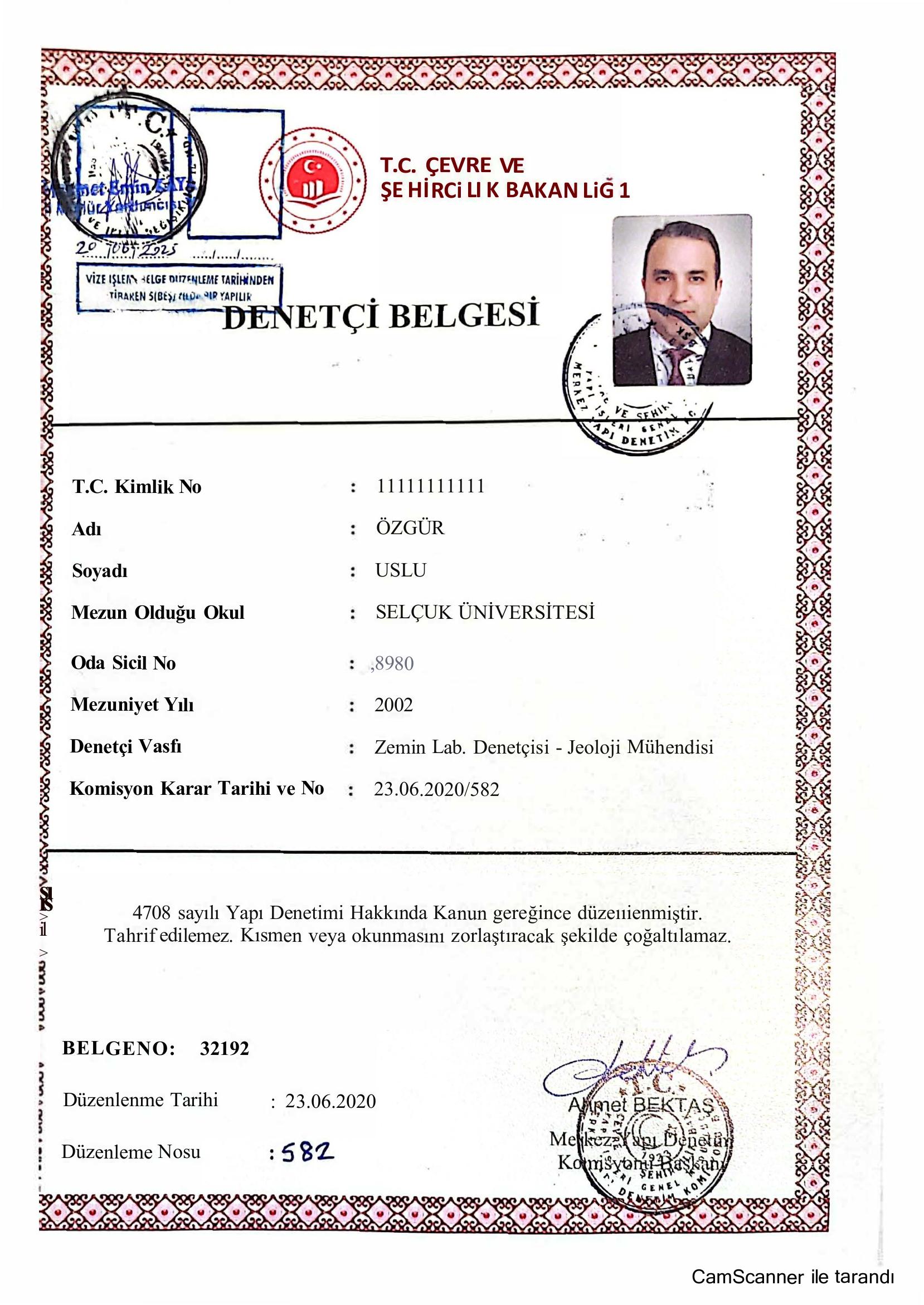 Laboratuvar izin belgesi sayfa 2